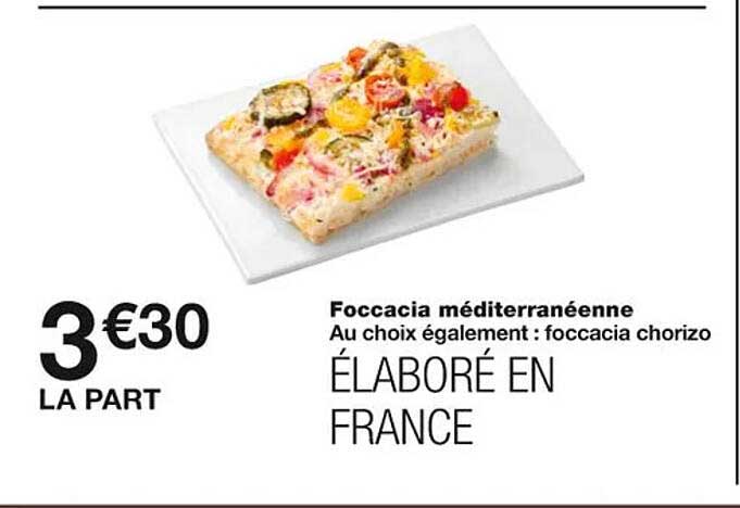 foccacia méditerranéenne