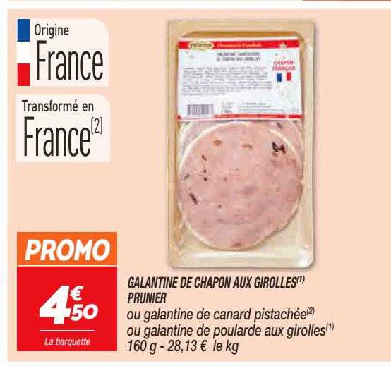 Galantine De Chapon Aux Girolles Prunier