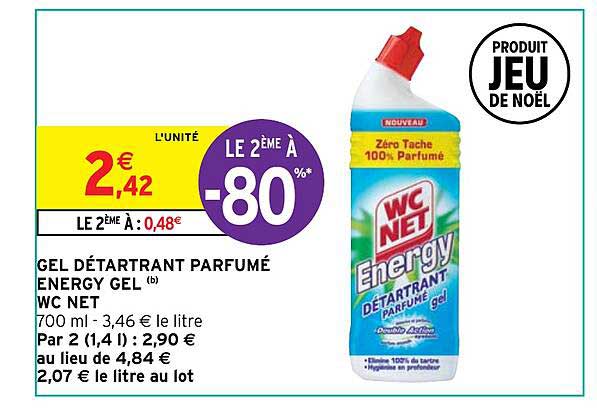 Gel Détartrant Parfumé Energy Gel Wc Net