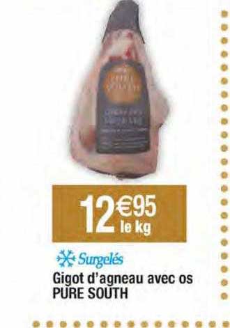 gigot d'agneau avec os pure south