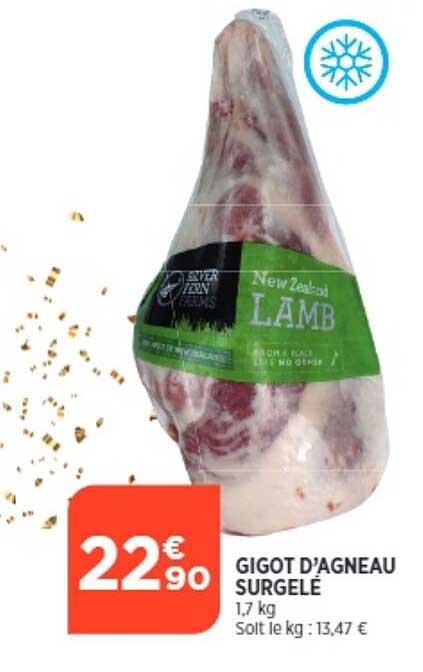 gigot d'agneau surgelé