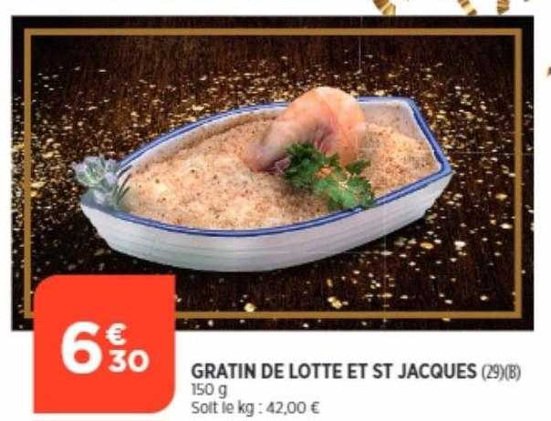 gratin de lotte et st jacques