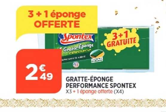 gratte-éponge performance spontex