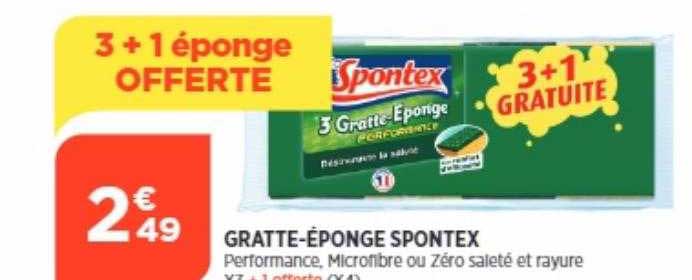 gratte-éponge spontex