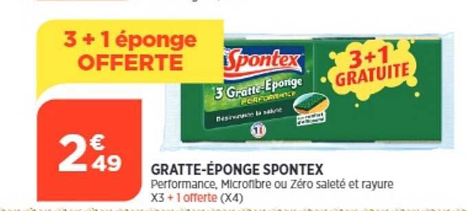 gratte-éponge spontex