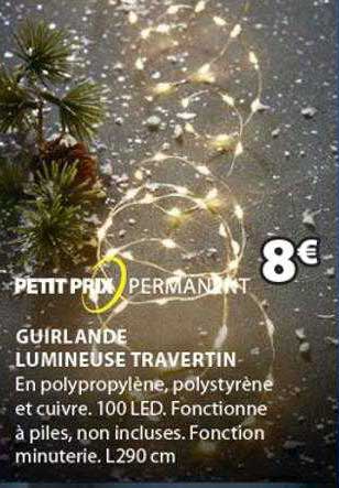 guirlande lumineuse travertin