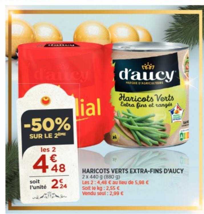 haricots verts extra-fins d'aucy