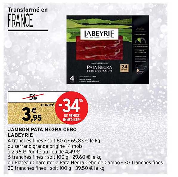 jambon pata negra cebo labeyrie
