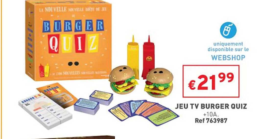 jeu tv burger quiz