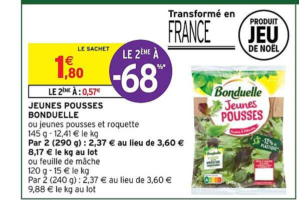 jeunes pousses bonduelle