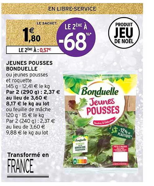 jeunes pousses bonduelle