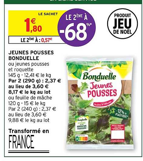jeunes pousses bonduelle