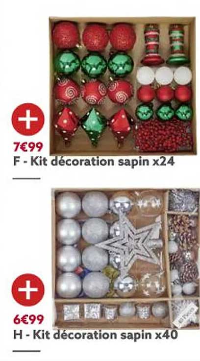 kit décoration sapin x24, kit décoration sapin x40