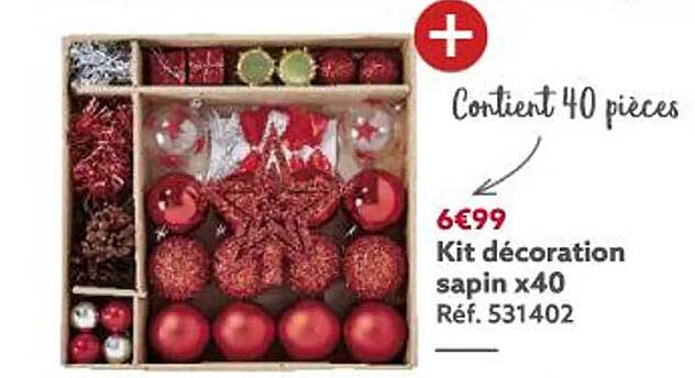 kit décoration sapin x40