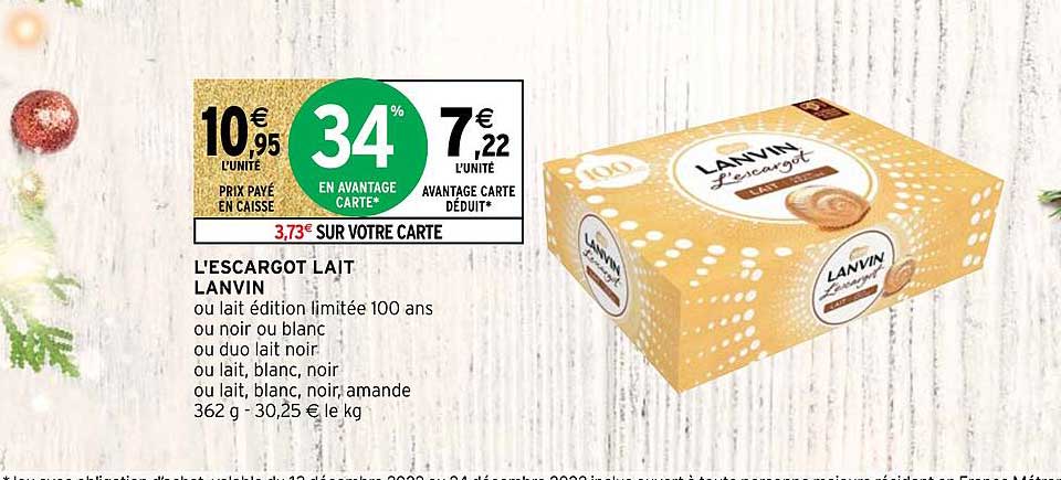 l'escargot lait lanvin