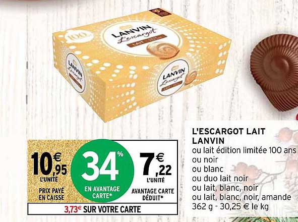 l'escargot lait lanvin