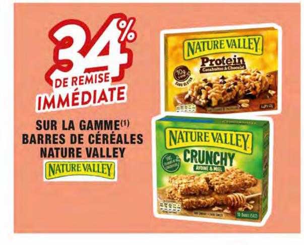 la gamme barres de céréales nature valley