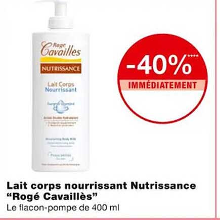 lait corps nourrissant nutrissance "rogé cavaillès"