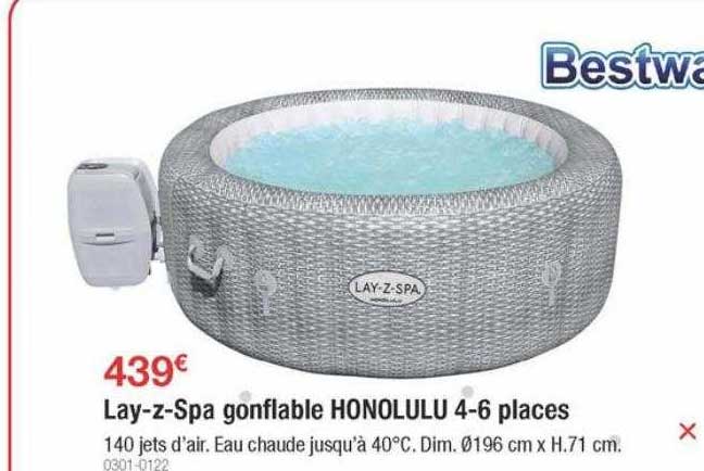 lay-z-spa gonflable honolulu 4-6 places bestway