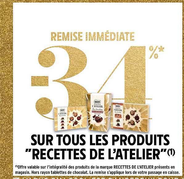 les produits "recettes de l'atelier"