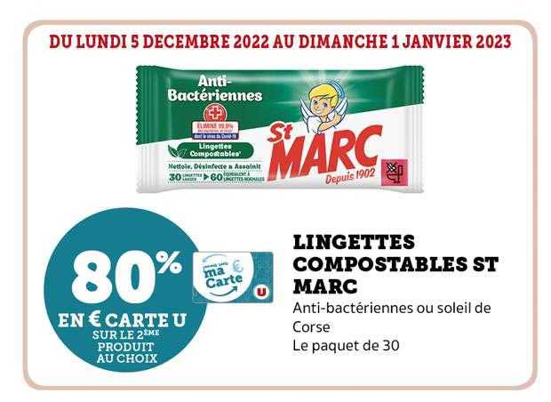 lingettes compostables st marc