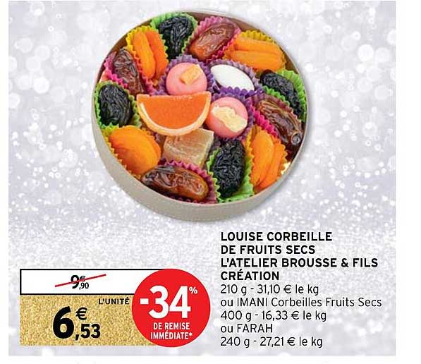 louise corbeille de fruits secs l'atelier brousse & fils création