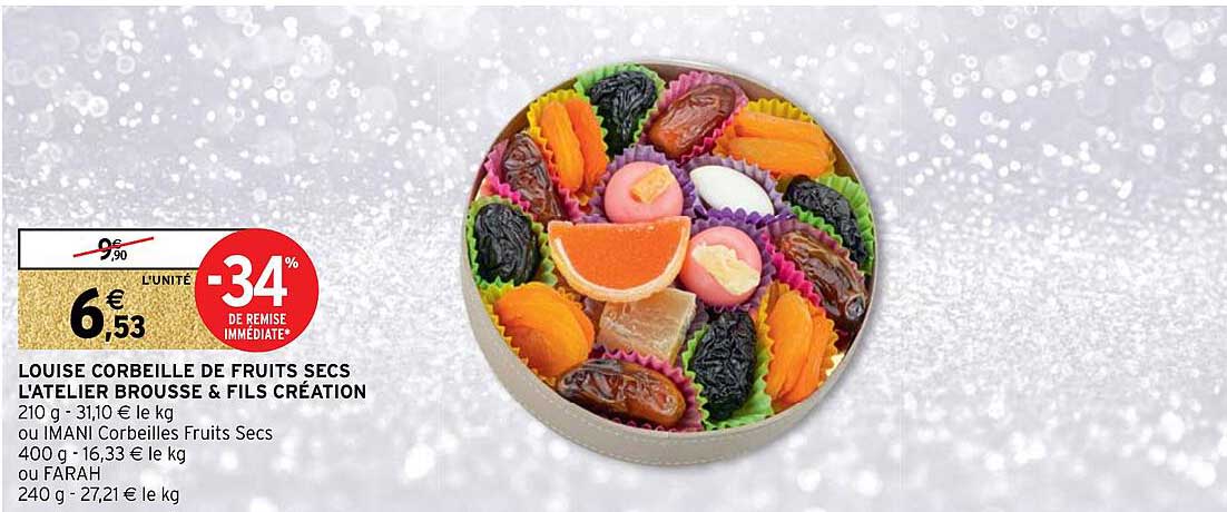 louise corbeille de fruits secs l'atelier brousse & fils création