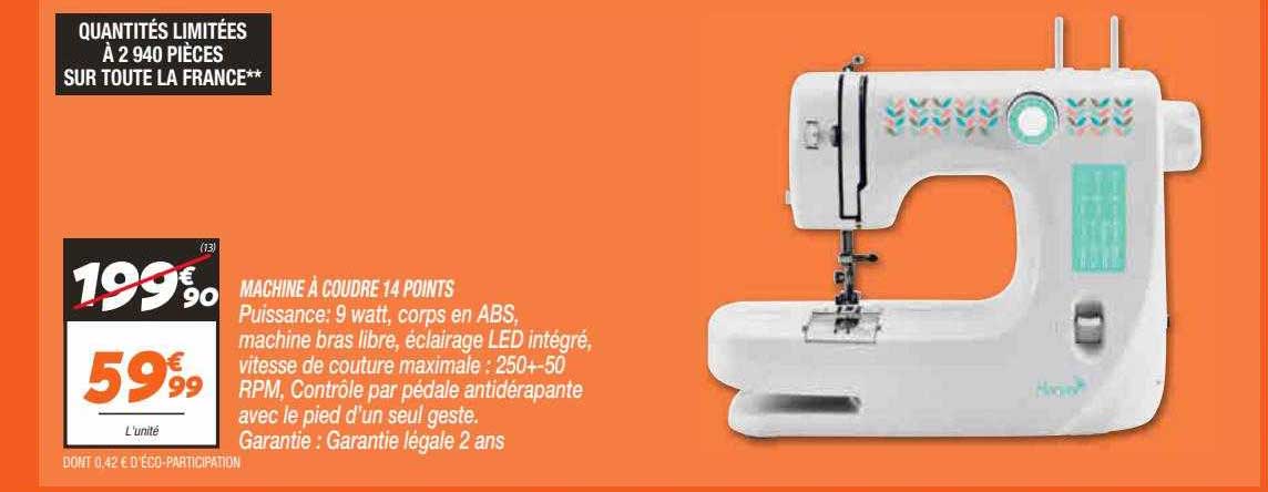 machine à coudre 14 points