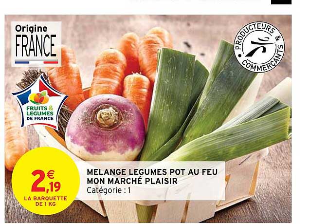 mélange légumes pot au feu mon marché plaisir