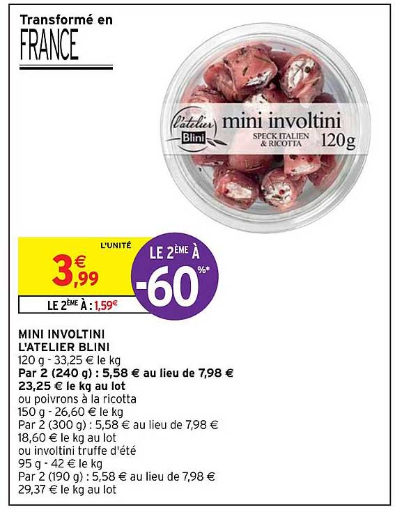 mini involtini l'atelier blini