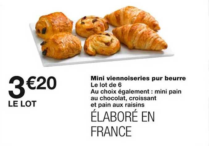Mini Viennoiseries Pur Beurre