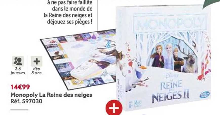 monopoly la reine des neiges