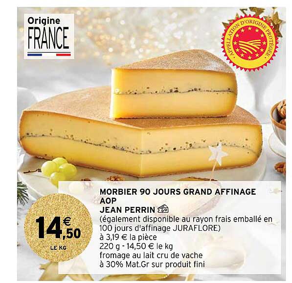 morbier 90 jours grand affinage aop jean perrin