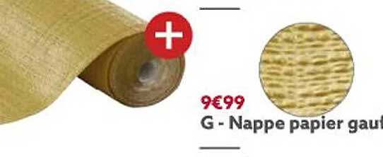 Nappe Papier Gaufre
