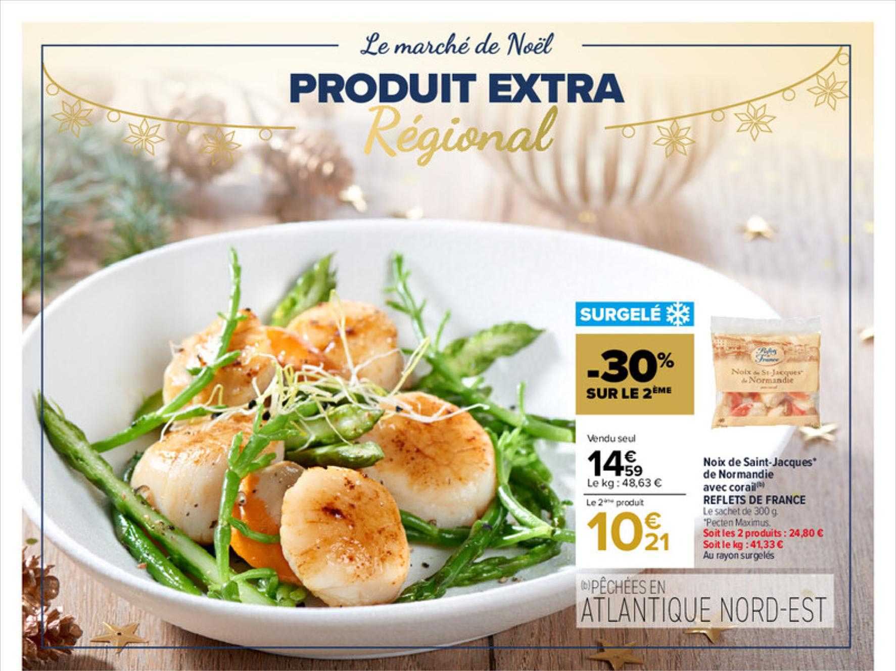 noix de saint-jacques de normandie avec corail reflets de france