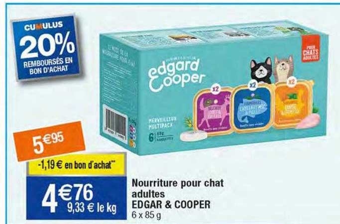 Nourriture Pour Chat Adultes Edgar & Cooper