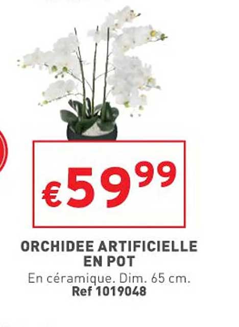 Orchidée Artificielle En Pot