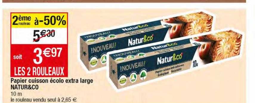 papier cuisson écolo extra large natur & co