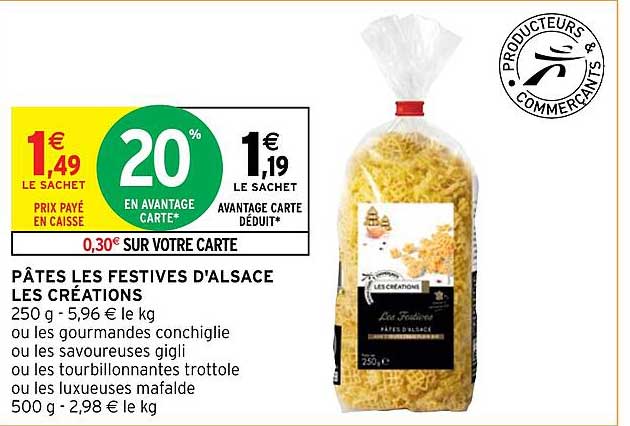 pâtes les festives d'alsace les créations