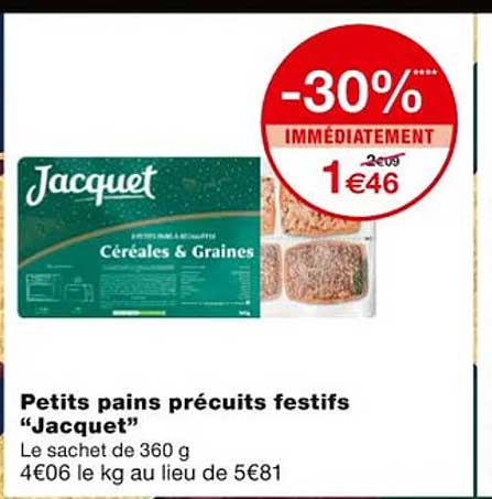 petits pains précuits festifs "jacquet"