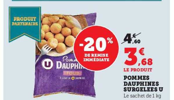 Pommes Dauphines Surgelées U