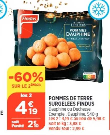 Pommes De Terre Surgelées Findus