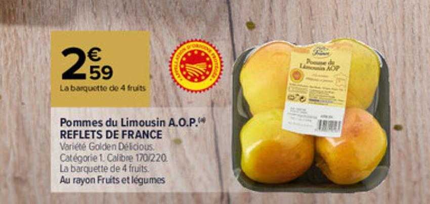 pommes du limousin a.o.p. reflets de france