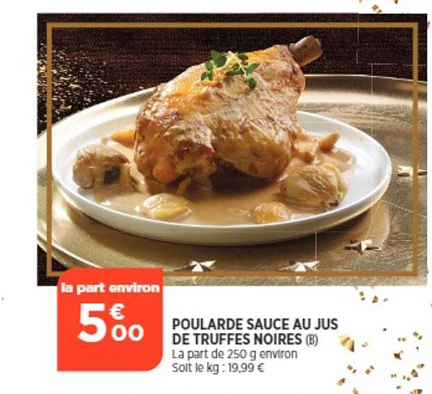 poularde sauce au jus de truffes noires