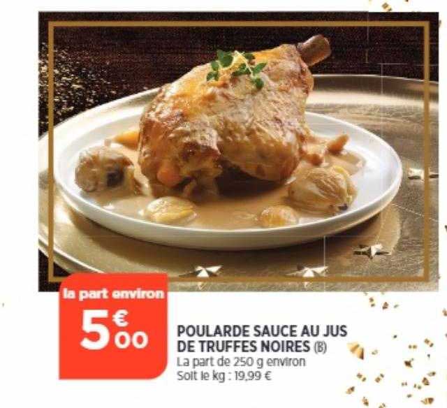 poularde sauce au jus de truffes noires