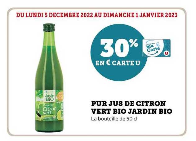 Pur Jus De Citron Vert Bio Jardin Bio