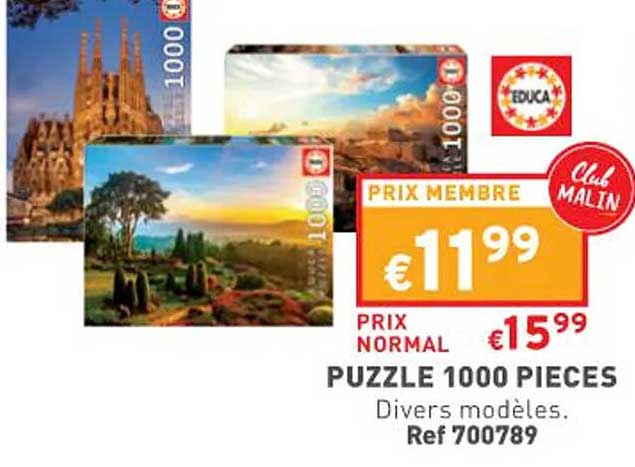 puzzle 1000 pièces educa