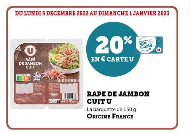Râpe De Jambon Cuit U