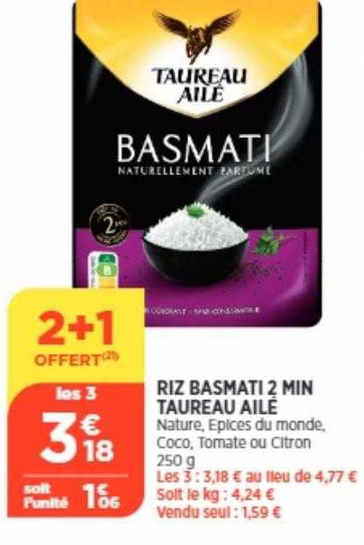 riz basmati 2 min taureau ailé