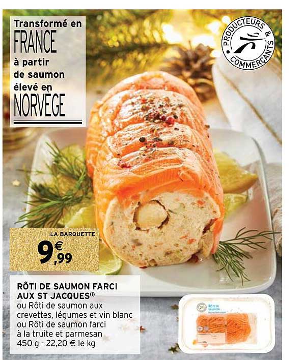 rôti de saumon farci aux st jacques